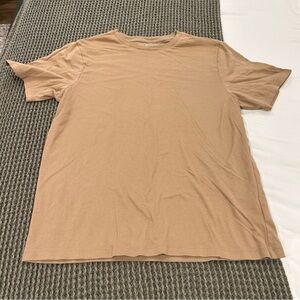 Wonder Nation Boys Beige Short Sleeve Tee